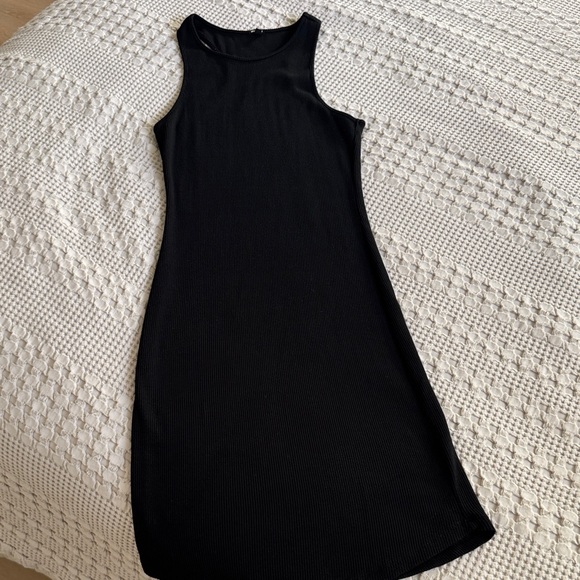 MONROW Ribbed Racer Tank Dress - Picture 2 of 11